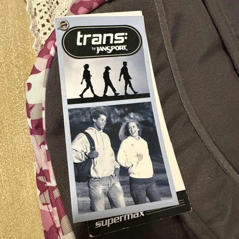 NWTS Trans by JanSport Backpack Camouflage Camo Large Expandable‎ Purple Gray